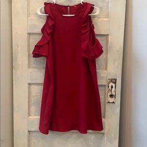 Women’s Christmas red mini cocktail dress